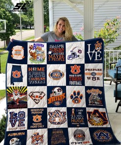 Auburn Tigers Quilt Blanket Bedding Set Gifts for NCAA Fans