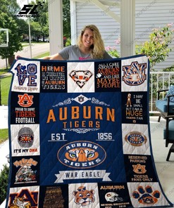 Auburn Tigers Quilt Blanket Bedding Set for NCAA Fans