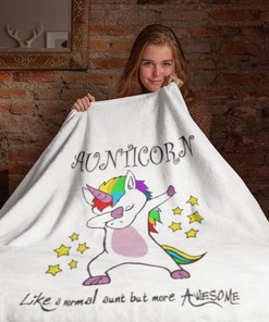 Aunticorn Throw Blanket Gifts For Aunts Who Are Awesome! Funny Auntie Gift74
