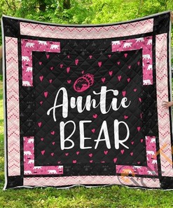 Auntie Bear Premium Quilt Blanket Bedding Set