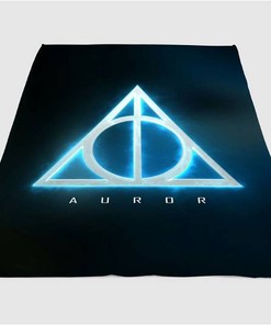 Auror Harry Potter Sherpa Fleece Blanket Gifts for Family, for Couple