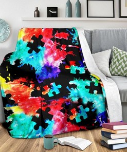 Autism ColorQuilt Blanket Bedding Set for Home Décor