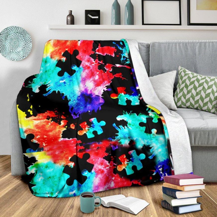 Autism ColorQuilt Blanket Bedding Set for Home Décor