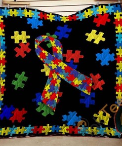Autism Life Quilt Blanket Bedding Set
