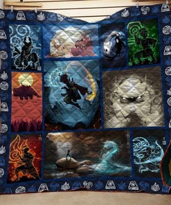 Avatar Airbender Elements Quilt Blanket Bedding Set