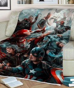 Avenger Marvel Gift, Avenger Marvel Gift For Fan Comfy Sofa Throw Blanket Gift