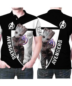Avengers Groot Logo Team Gift For Avengers Film Series Fans Groot Lovers 2 Polo Shirt All Over Print Shirt 3d T-shirt