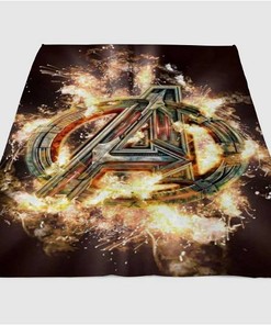 Avengers Ultron Background Sherpa Fleece Blanket Gifts for Family, for Couple