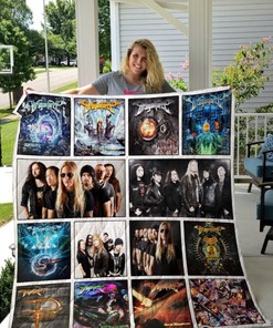 Awesome Dragonforce Albums Collection Quilt Blanket Bedding Set