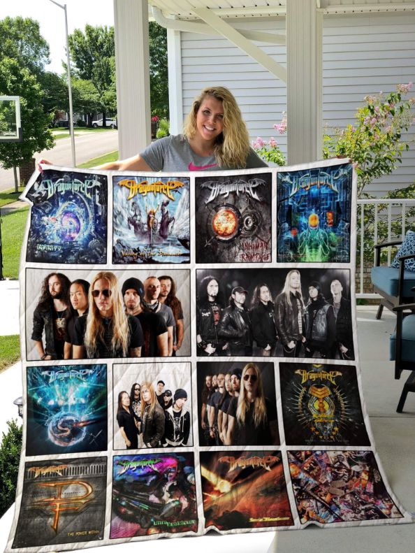 Awesome Dragonforce Albums Collection Quilt Blanket Bedding Set