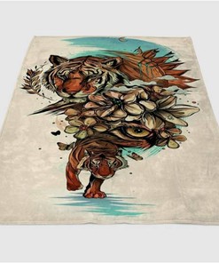 Awesome Tattoo Ideas Designs Sherpa Fleece Blanket Gifts for Family, for Couple