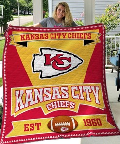 B00 Quilt Blanket Bedding Set Kansas City Chiefs