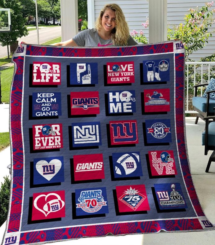 B00 Quilt Blanket Bedding Set New York Giants