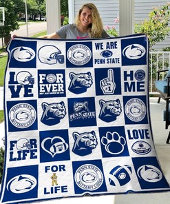 B1009 Quilt Blanket Bedding Set Penn State Nittany Lions