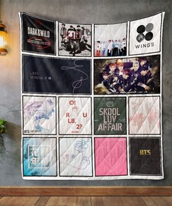BTS Bangtan Boys Albums Quilt Blanket Bedding Set
