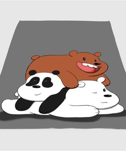 Baby We Bare Bears Sherpa Fleece Blanket Gifts for Family, for Couple