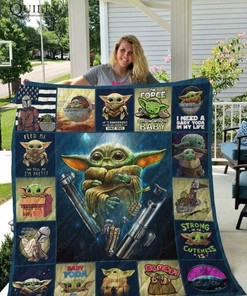 Baby Yoda Quilt Blanket