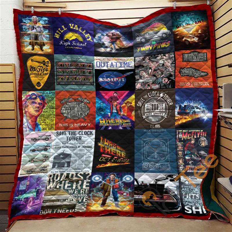 Back To The Future Quilt Blanket Bedding Set
