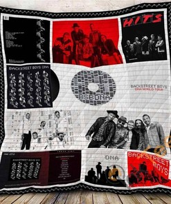 Backstreet Boys Personalized Quilt Blanket Bedding Set