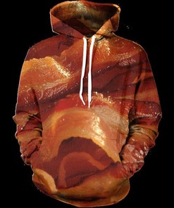 Bacon Strips Funny Foods Hoodie 3D