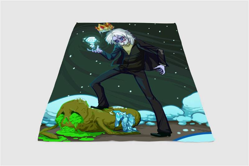 Badass Simon Adventure Time Sherpa Fleece Blanket Gifts for Family, for Couple