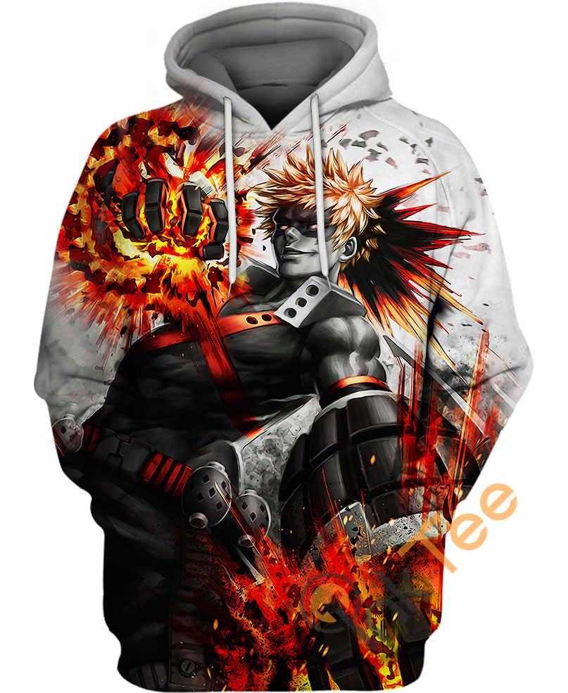 Bakugo Explosion Hoodie 3D