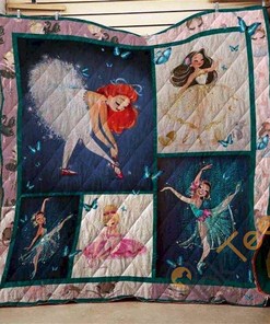 Ballet Dancer Quilt Blanket Bedding Set