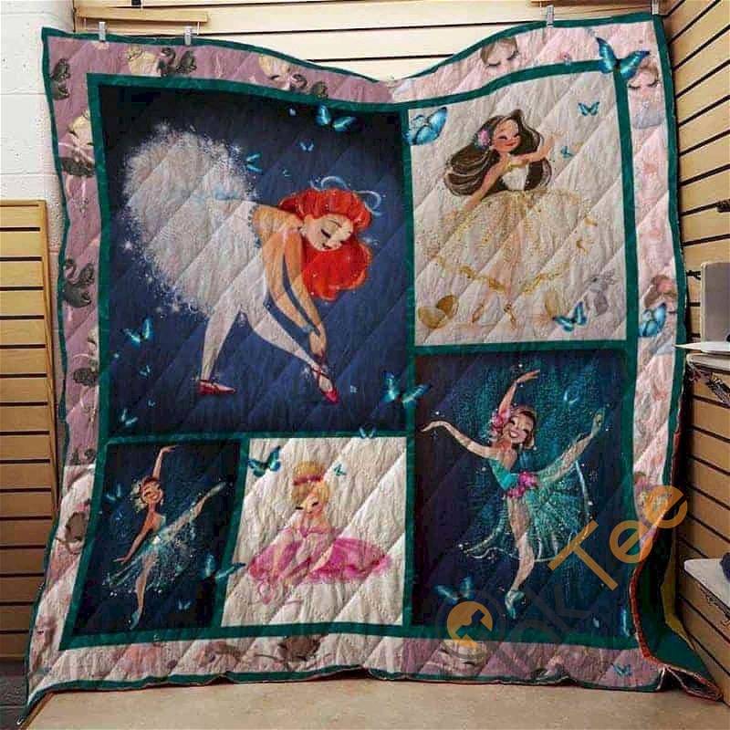 Ballet Dancer Quilt Blanket Bedding Set