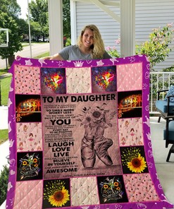 Ballet To My Daughter Personalized Quilt Blanket Bedding Set