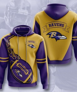 Baltimore Ravens Custom Sport All Over Print Hoodie 3D 10