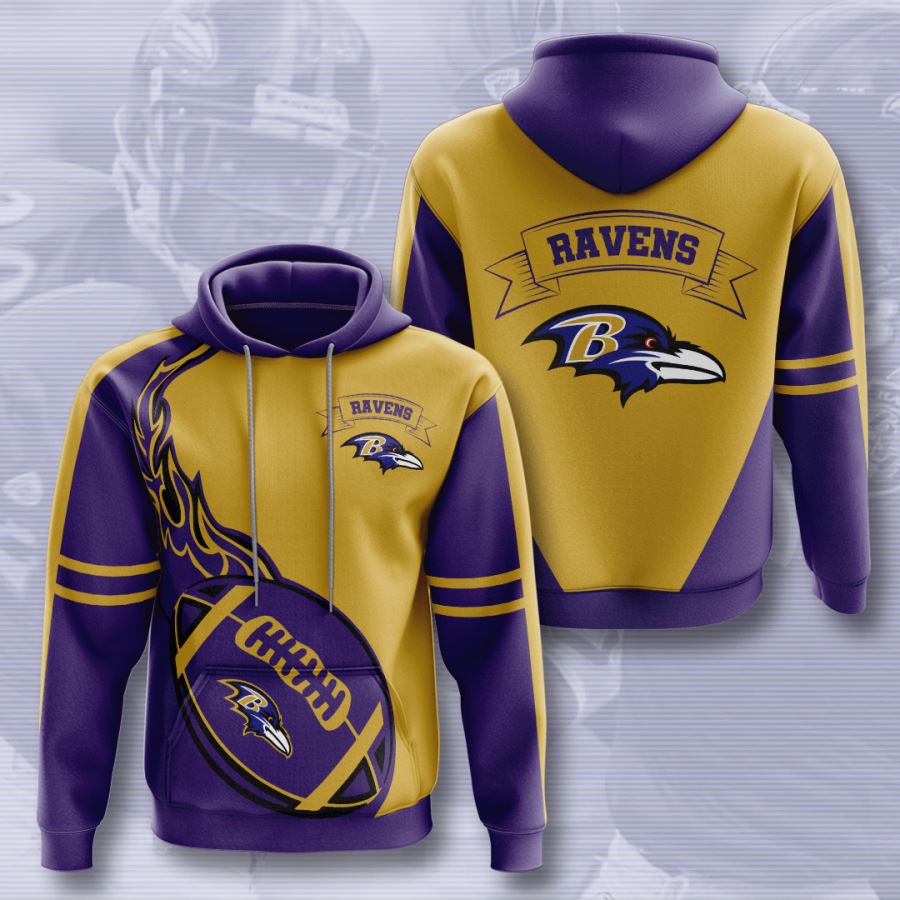 Baltimore Ravens Custom Sport All Over Print Hoodie 3D 10