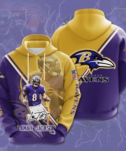Baltimore Ravens Custom Sport All Over Print Hoodie 3D 11