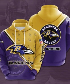 Baltimore Ravens Custom Sport All Over Print Hoodie 3D 3