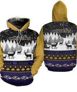 Baltimore Ravens Hoodie 3D Gifts for Fans
