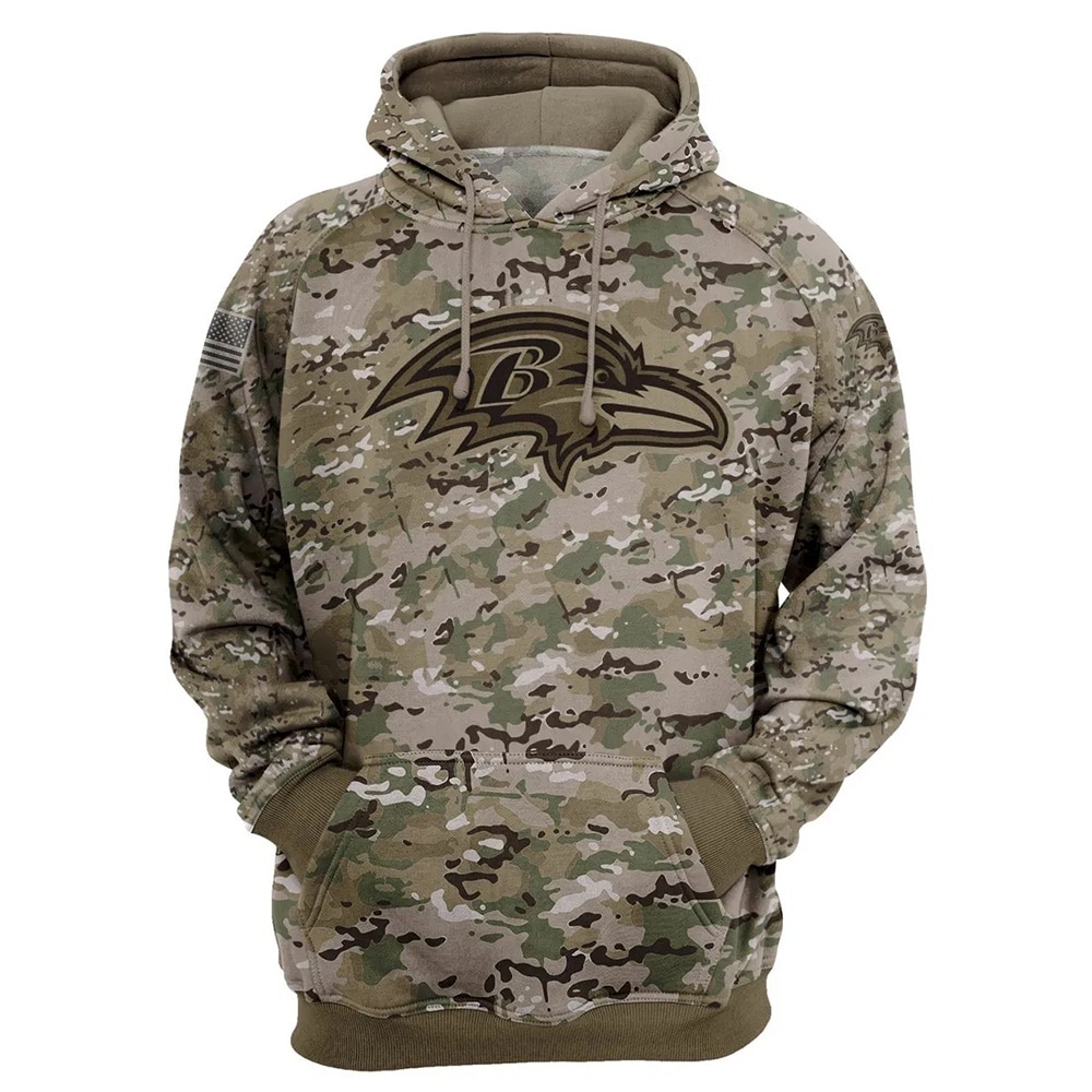 Baltimore Ravens Hoodie Army Graphic Zip Hoodie Pullover Gift for Fans