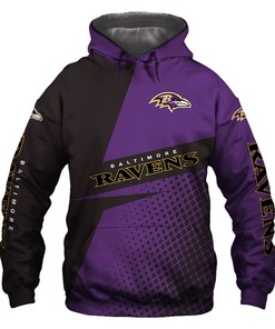 Baltimore Ravens Hoodie Longsleve Zip Hoodie for Fan