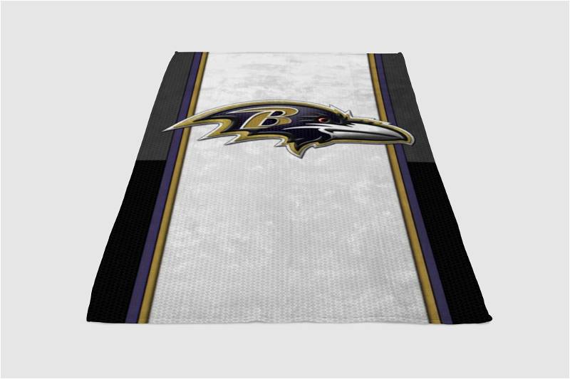 Baltimore Ravens Sherpa Fleece Blanket Gifts for Family, for Couple
