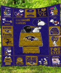 Baltimore Ravens Sn Br Quilt Blanket Bedding Set