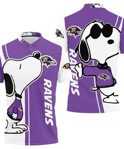 Baltimore Ravens Snoopy Lover 3d Printed Polo Shirt All Over Print Shirt 3d T-shirt