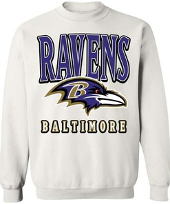 Baltimore Ravens Vintage Nfl Crewneck Sweatshirt