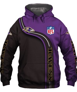 Baltimore Ravens Zip Hoodie 3D Cute Zip Hoodie Pullover Gift for Fans