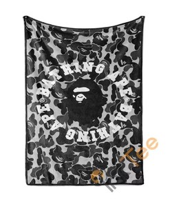 Bape Sherpa Fleece Blanket Gifts for Family