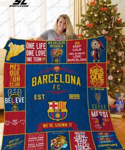 Barcelona FC EST 18 We've Shown It Collection Quilt Blanket Bedding Set