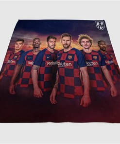 Barcelona Sherpa Fleece Blanket Gifts for Family, for Couple