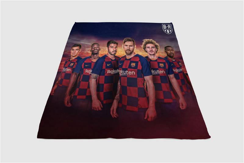 Barcelona Sherpa Fleece Blanket Gifts for Family, for Couple