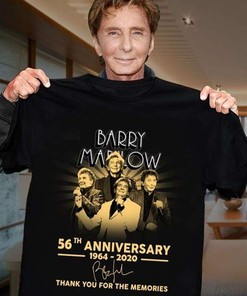 Barry Manilow 56Th Anniversary Lovers Signature Black T-Shirt