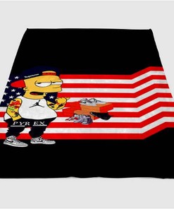 Bart Yolo Sherpa Fleece Blanket Gifts for Family, for Couple