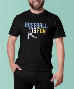 Baseball Is Fun Brett Phillips Tampa Bay Rays T-Shirt