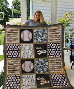 Baseball Little Slugger Quilt Blanket Bedding Set