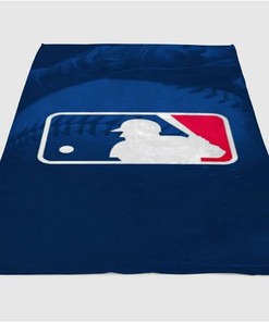 Baseball Logo Sherpa Fleece Blanket Gifts for Family, for Couple